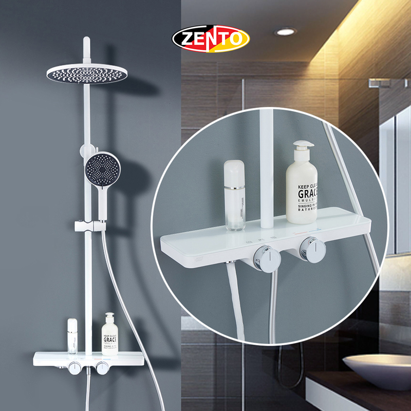 Bộ sen cây nóng lạnh Luxury Shower ZT8702-White