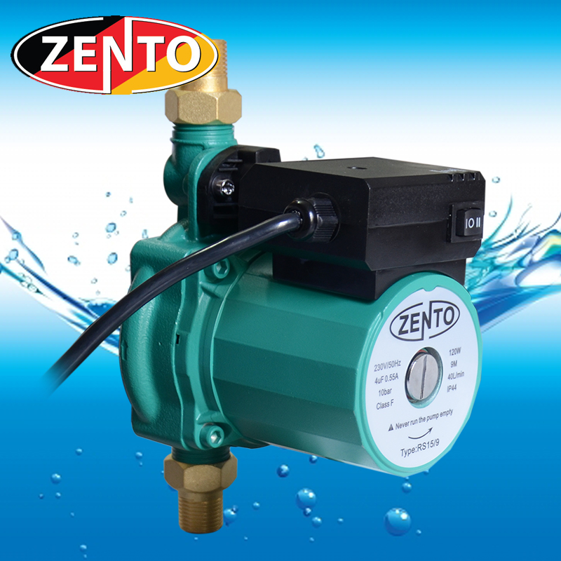 Máy bơm tăng áp ly tâm Zento ZT-RS15/9 Green (120W)