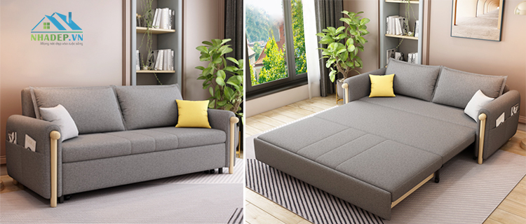 Sofa bed khung kim loại 2in1 MF815