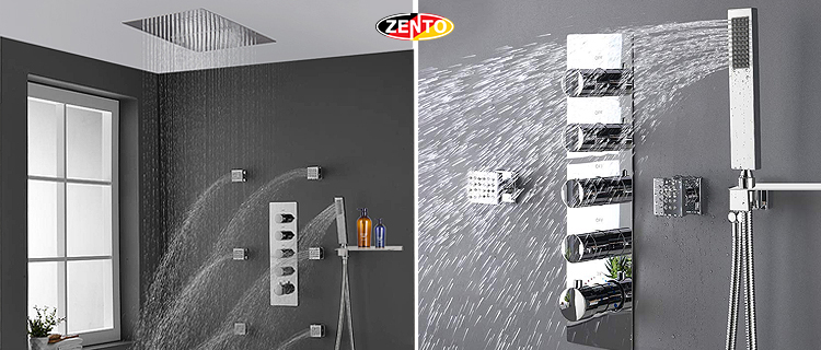 Bộ sen nhiệt độ âm tường Luxury Shower System ZT8669-Master