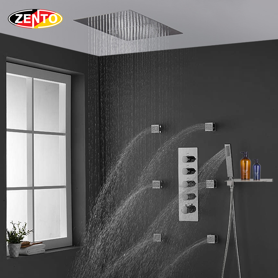 Bộ sen nhiệt độ âm tường Luxury Shower System ZT8669-Master