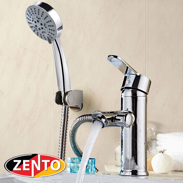 Bộ vòi chậu lavabo kết hợp sen tắm nóng lạnh Zento ZT2041