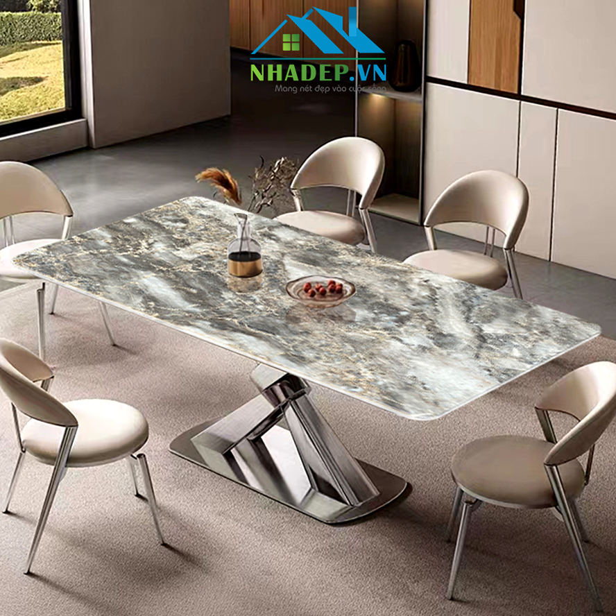Bàn ăn mặt đá nhập khẩu Scandi Dining Table TA2389 (921)