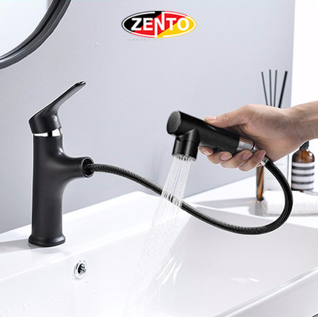 Vòi lavabo nóng lạnh Pulldown Spray ZT2130-1B (Dây rút)