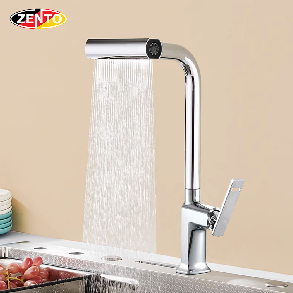 Vòi rửa chén bát 4in1 Waterfall faucet kitchen ZT5567 (Dây rút)