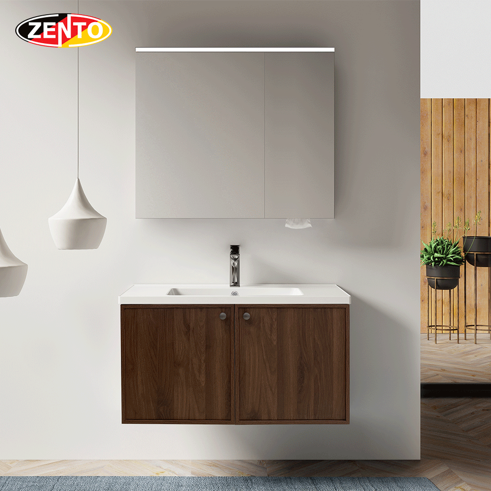 Bộ tủ Lavabo gỗ Plywood Zento LV8993 (6663)