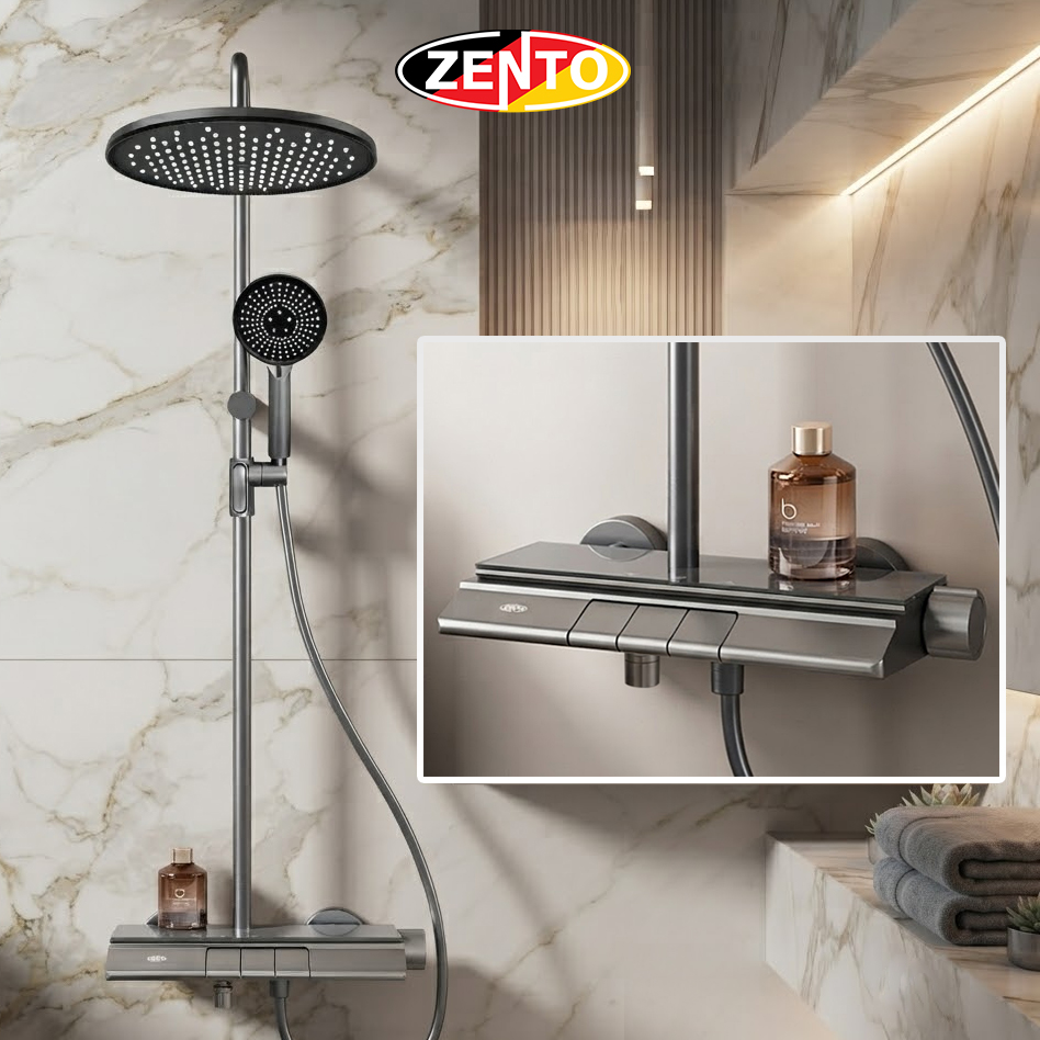 Bộ sen cây nóng lạnh Zento Aluminum Series ZT8133-Gr