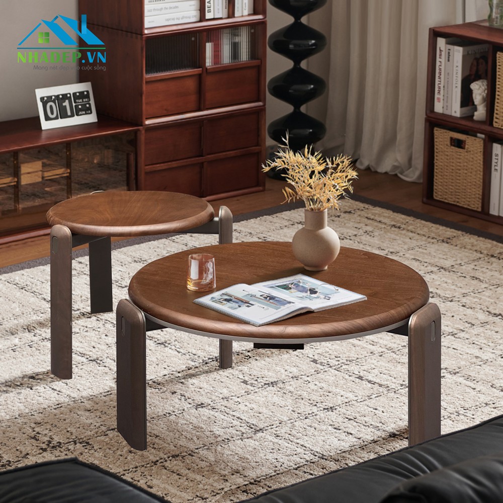 Bộ bàn tròn Sofa table - Nordic coffee table P2333