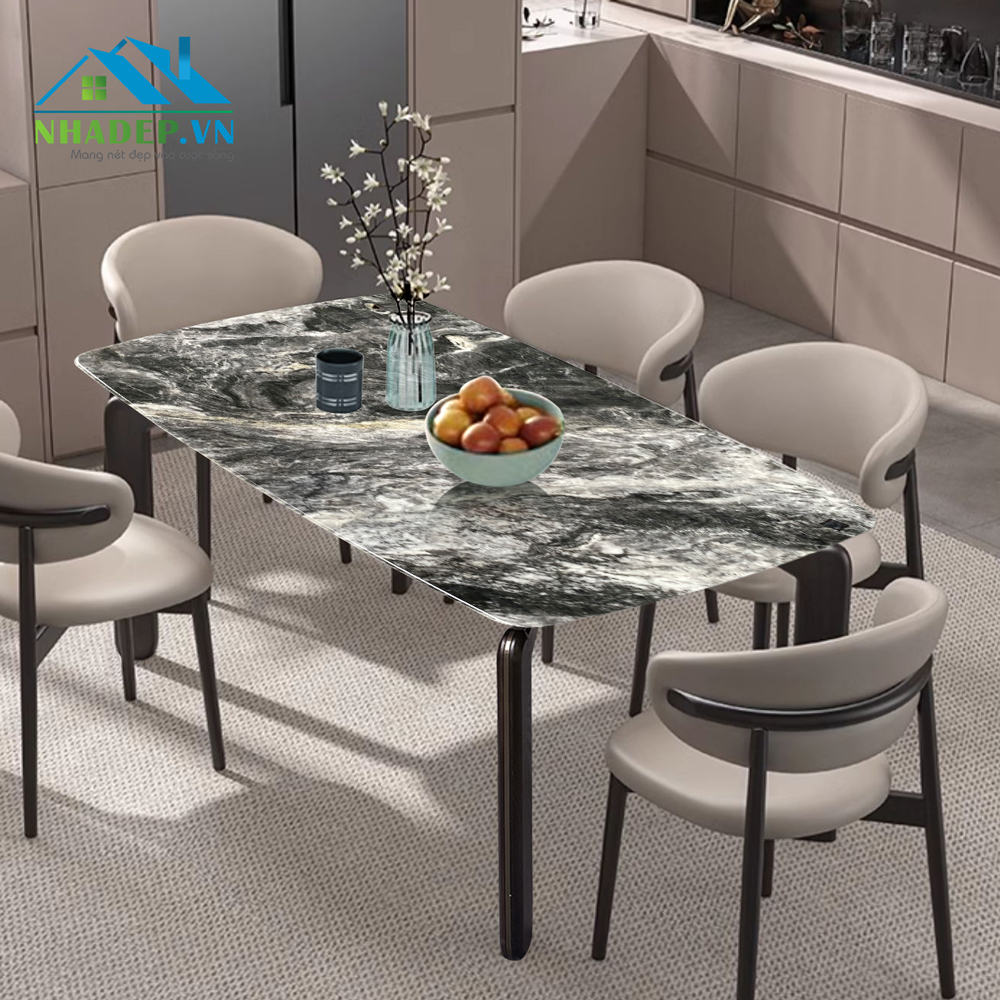 Bàn ăn mặt đá nhập khẩu Scandi Dining Table TA2387