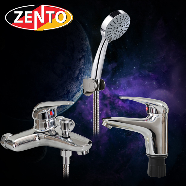 Cặp đôi sen tắm và vòi lavabo Zento CB018