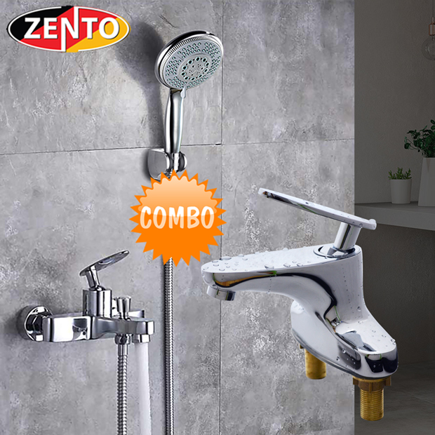 Cặp đôi sen tắm và vòi lavabo Zento CB023