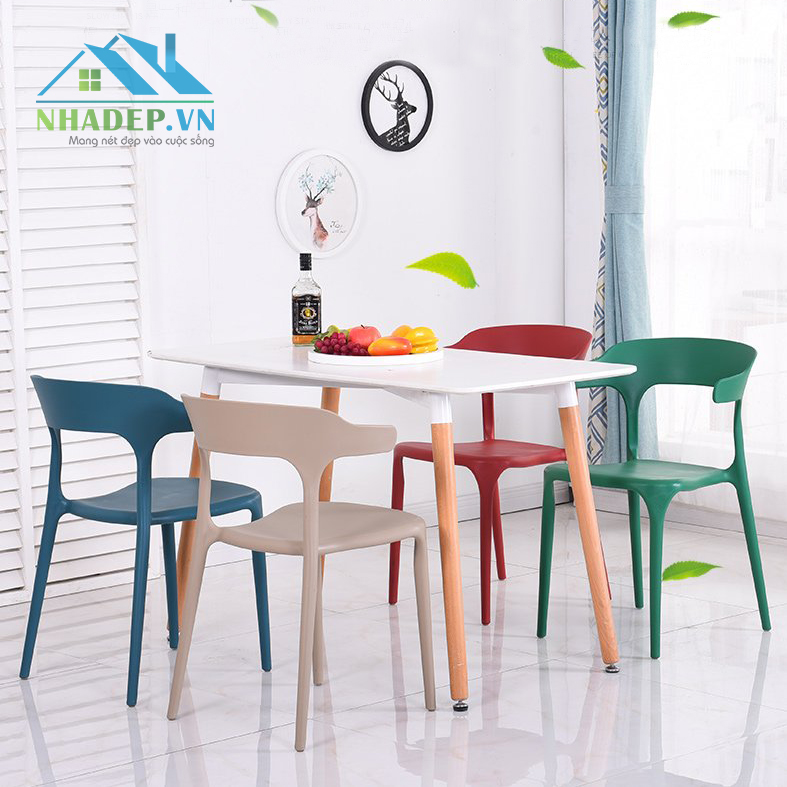 Bộ bàn & 4 ghế Scandinavian Style ND481