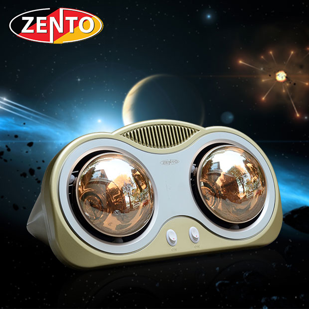 Đèn sưởi nhà tắm 2 bóng Zento ZT2-Gold