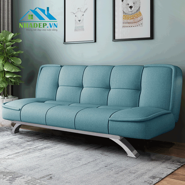 Sofa bed Nordic style cao cấp FS131 (tặng 2 gối)