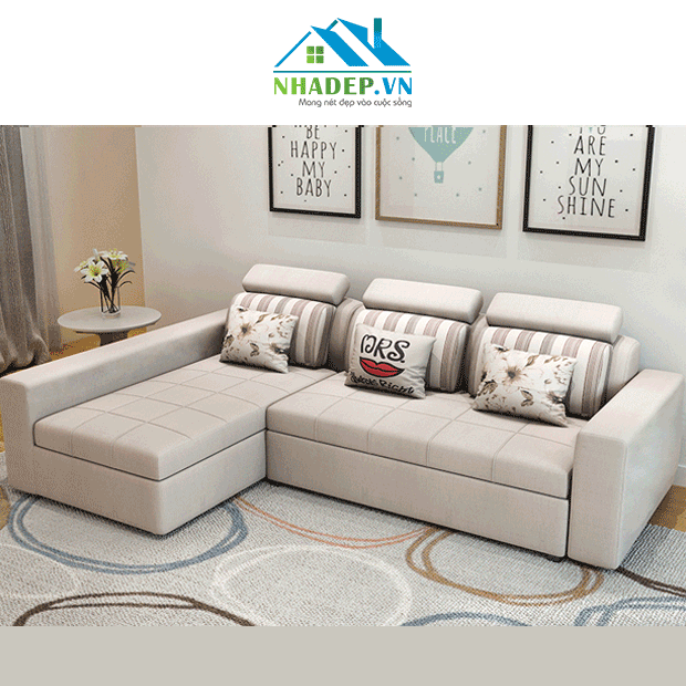 Sofa bed góc L cao cấp FS230 (tặng gối)
