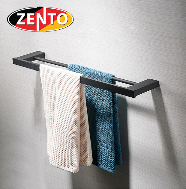 Giá treo khăn kép inox304 Black series Zento HC6809