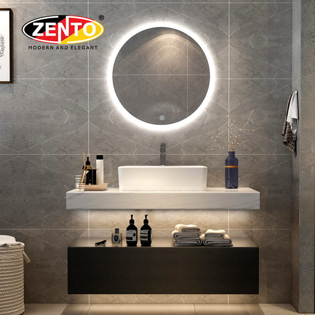 Bộ tủ lavabo, bàn đá, gương đèn Led ZT-LV8972-Pro