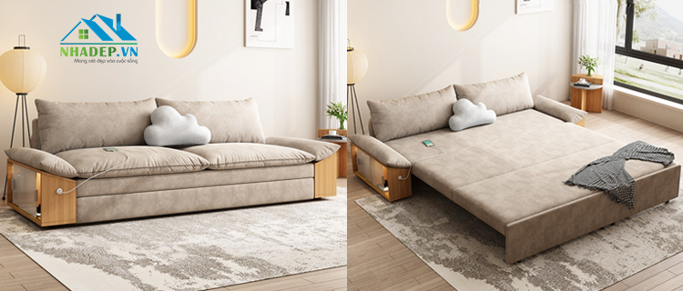 Sofa bed cao cấp Mid-Century Modern Style MF826