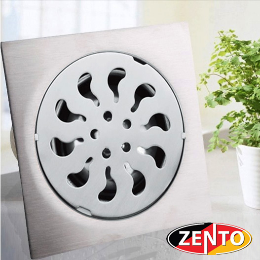 Phễu thoát sàn inox Zento TS151 (150x150mm)