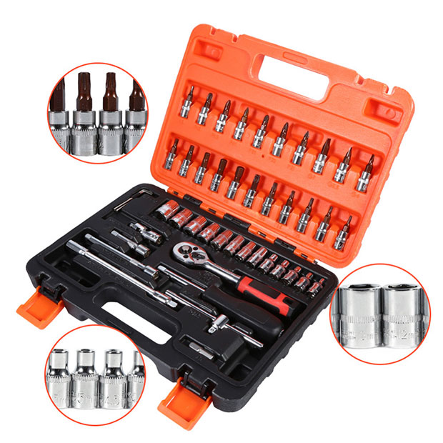Bộ dụng cụ sửa chữa Satagood Tools 46pcs 1/4inch JS10026