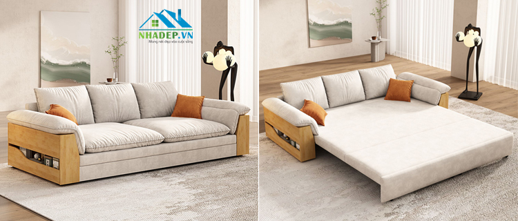 Sofa bed cao cấp Mid-Century Modern Style MF825
