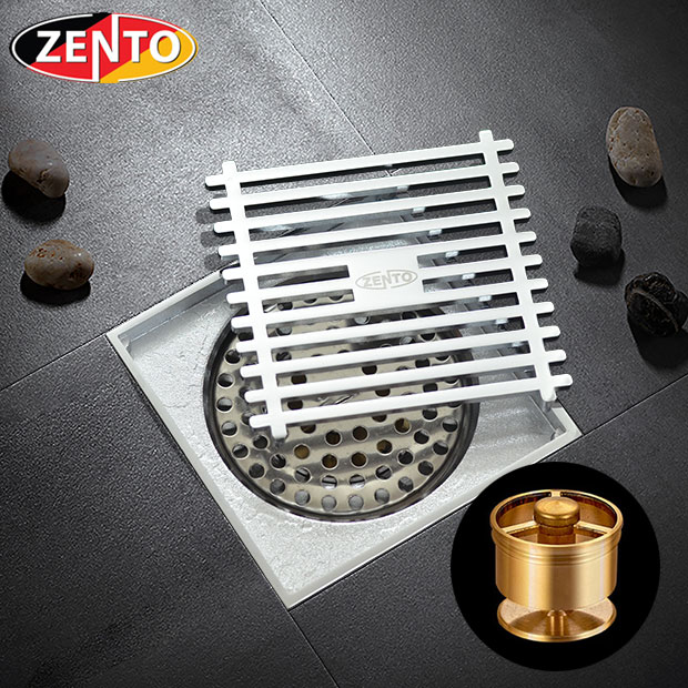 Phễu thoát sàn chống mùi & côn trùng ZT525-1AV (100x100mm)