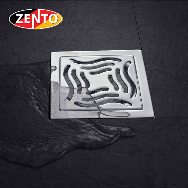 Phễu thoát sàn chống mùi inox Zento TS131-L (100x100)