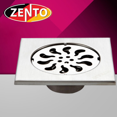 Phễu thoát sàn inox Zento TS105 (100x100mm)