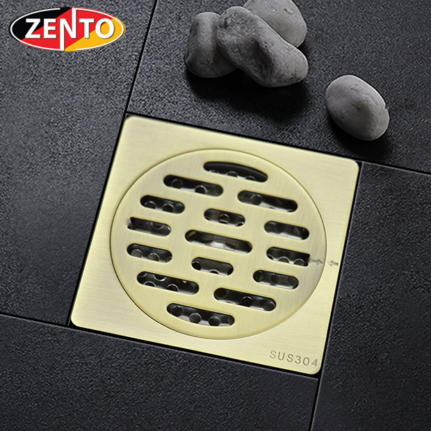 Thoát sàn chống mùi & côn trùng inox Zento ZT542 (100x100mm)