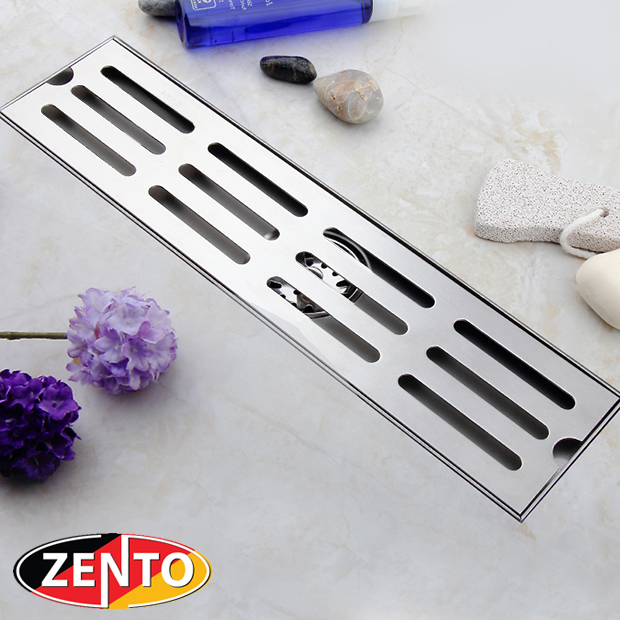Thoát sàn chống mùi & côn trùng inox 304 ZT552-40 (100x400mm)