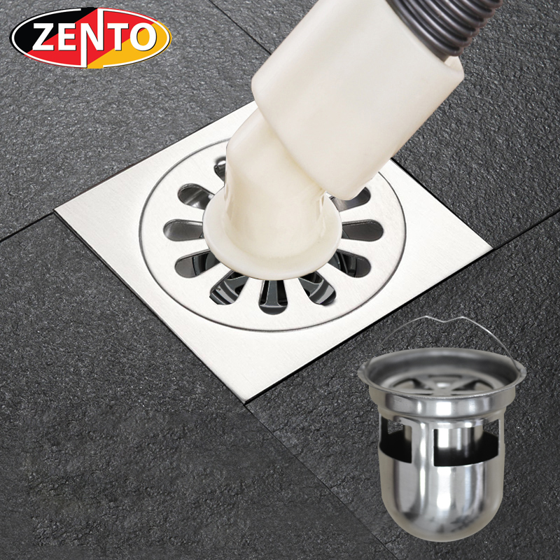 Phễu thoát sàn, máy giặt chuyên dụng Zento TS124 Double (118x118)