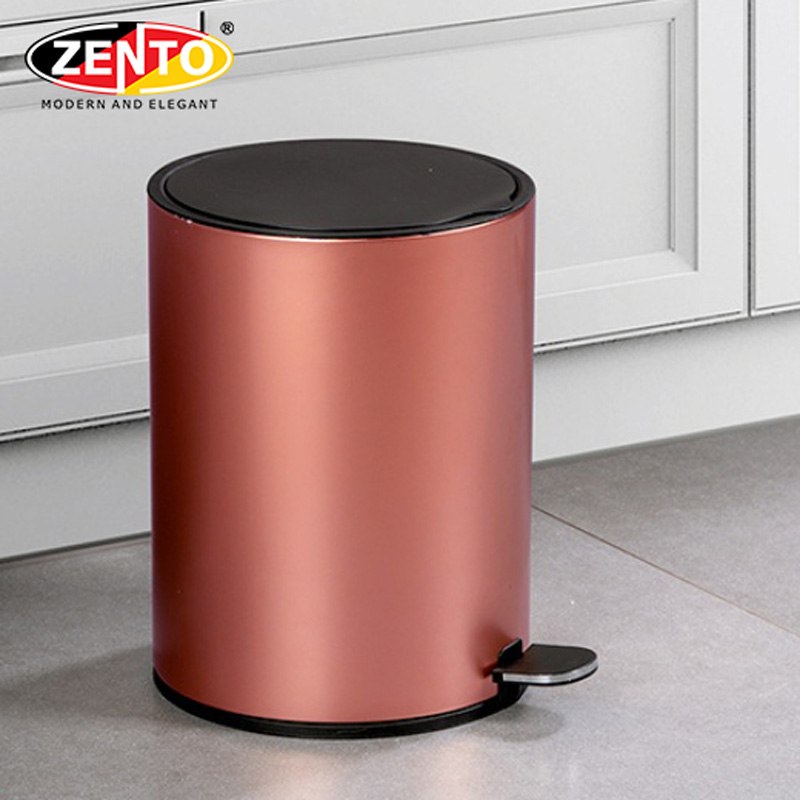 Thùng rác inox đạp chân nắp êm HC1240-Rose Gold