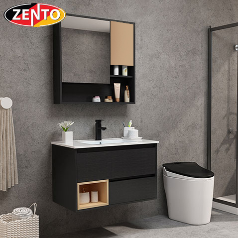 Bộ tủ, chậu, kệ gương Lavabo  ZT-LV970E