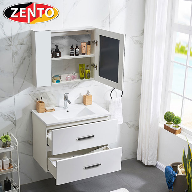 Bộ tủ, chậu kệ gương Lavabo mini ZT-LV955A (cánh Acrylic)
