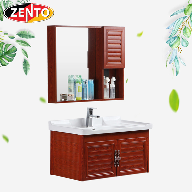 Bộ tủ, chậu, kệ gương Lavabo ZT-LV935 (Aluminum)