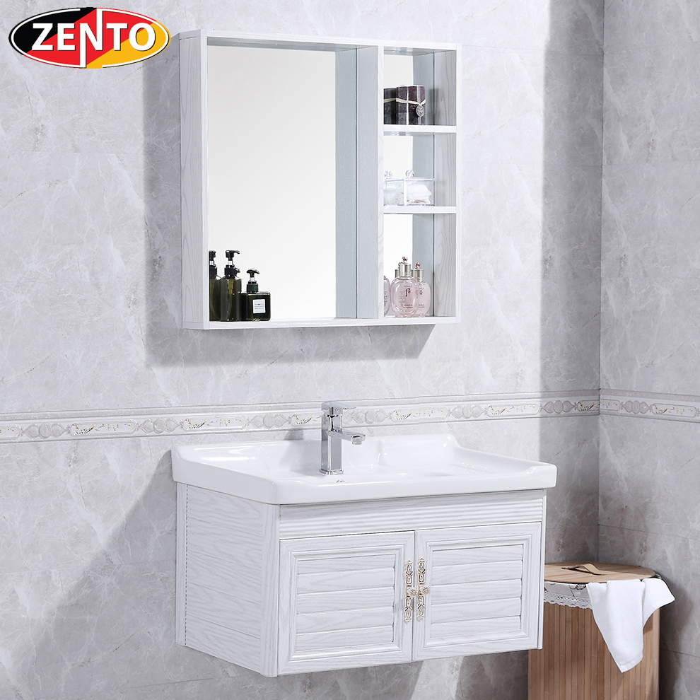 Bộ tủ, chậu, kệ gương Lavabo ZT-LV930 (Aluminum)