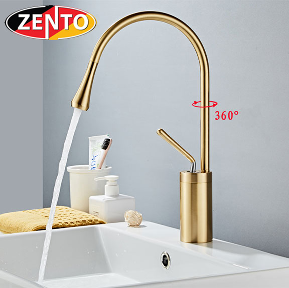 Vòi chậu Lavabo nóng lạnh Art Gold ZT2186