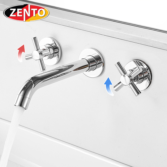 Vòi lavabo nóng lạnh âm tường ZT2662