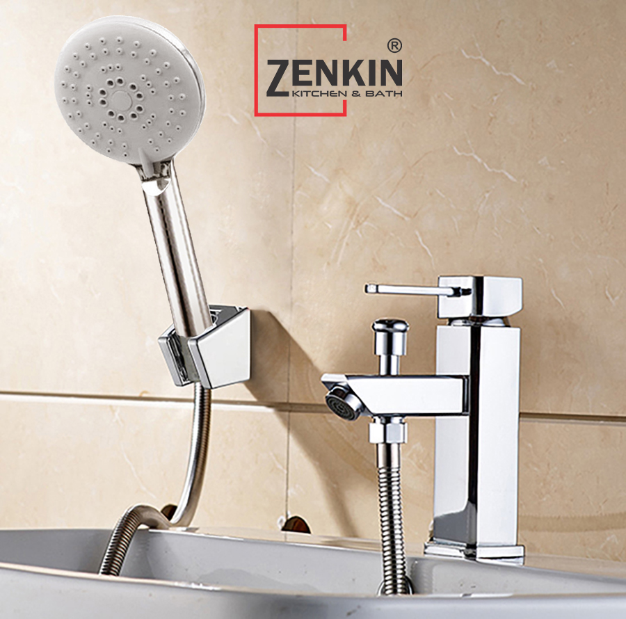Bộ vòi lavabo kết hợp sen tắm nóng lạnh Zenkin ZK1040