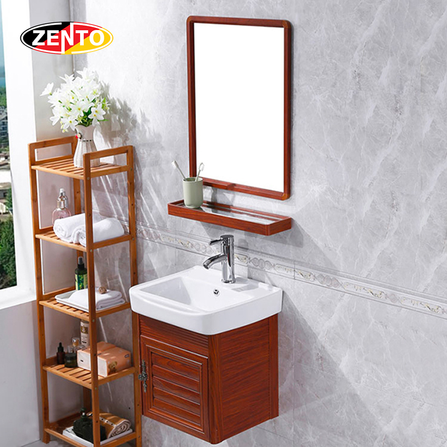 Bộ tủ, chậu, kệ gương Lavabo ZT-LV944 (Aluminum)